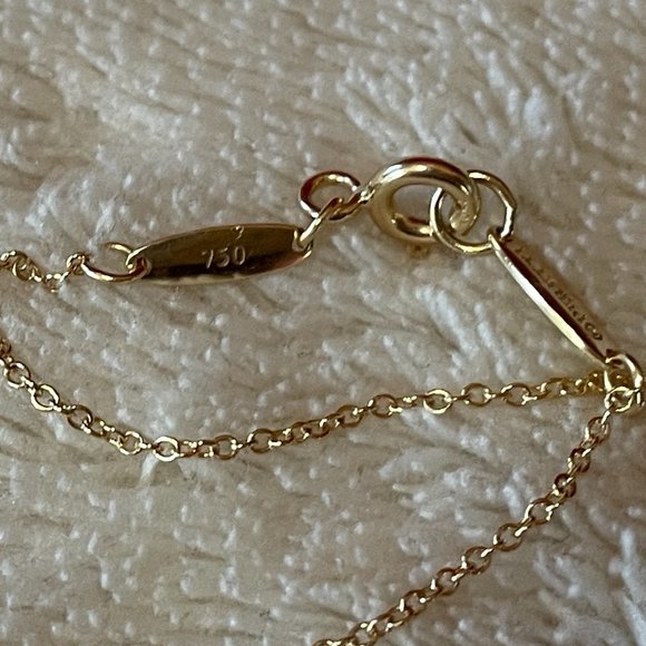 Rare TIFFANY & CO. x Elsa Peretti Lapis Lazuli Touchstone Disc 18k Necklace - Picture 9 of 9